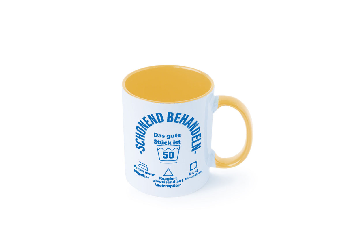 Schonend behandeln | 50 Geburtstag Humor Geschenkidee Tasse