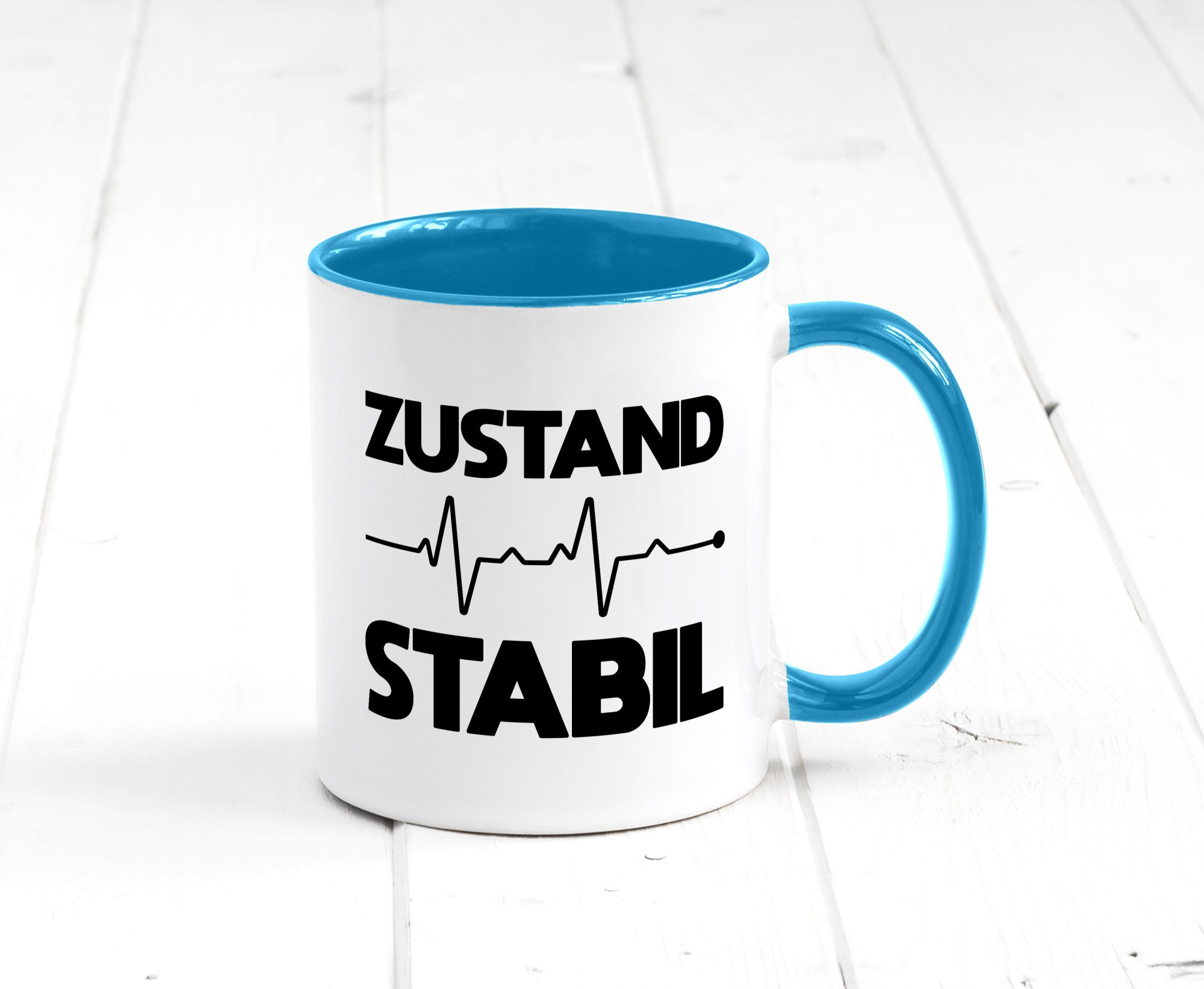 Zustand Stabil | Herzschlag Heartbeat lustiger Spruch Geschenk Humor