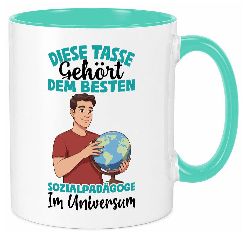 Im Universum: Sozialpädagoge | Pädagoge lustiger Spruch Geschenk Humor Tasse