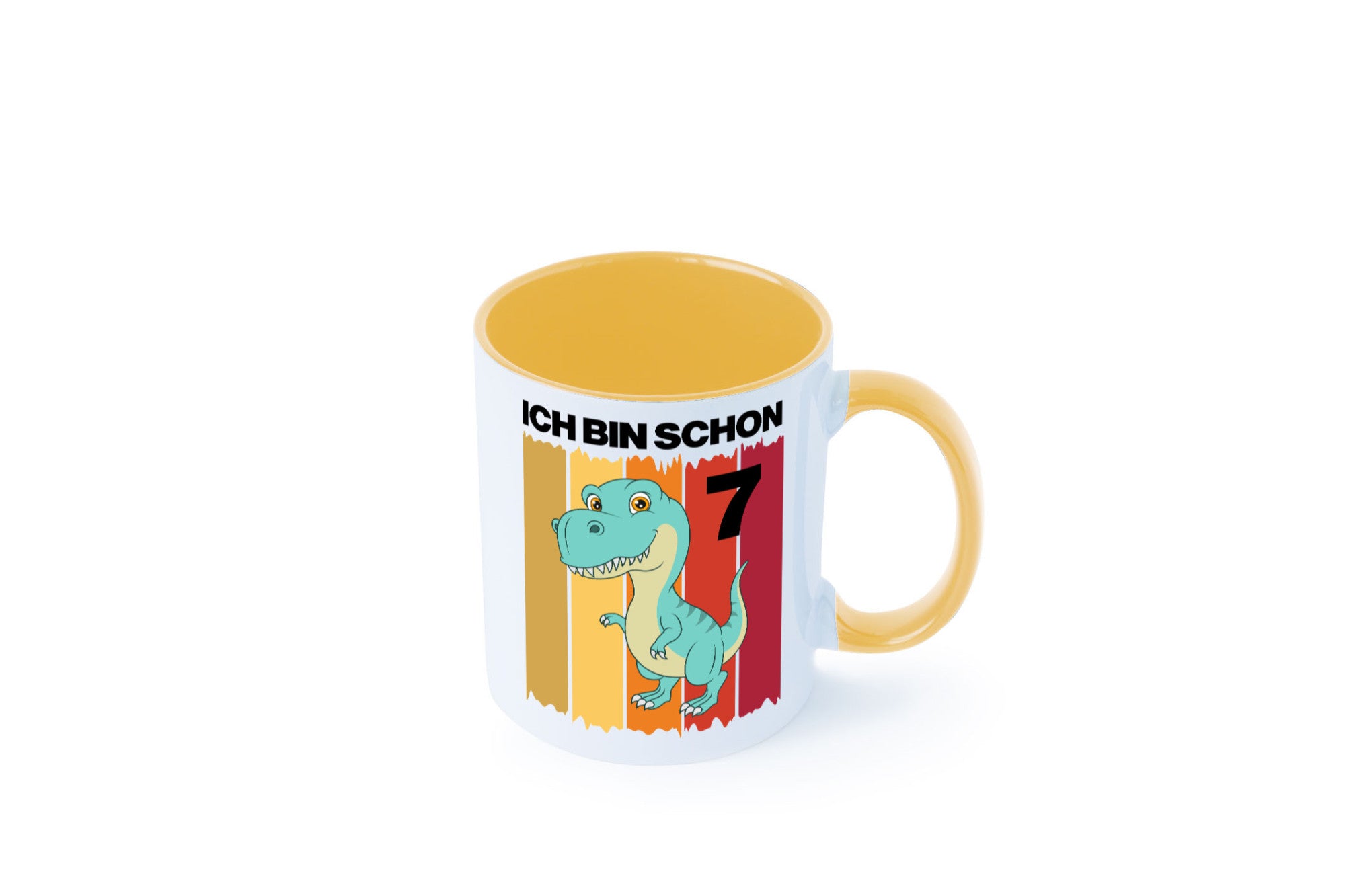 7. Geburtstag | 7 Jahre Dinosaurier lustiger Spruch Geschenk Geschenkidee Tasse