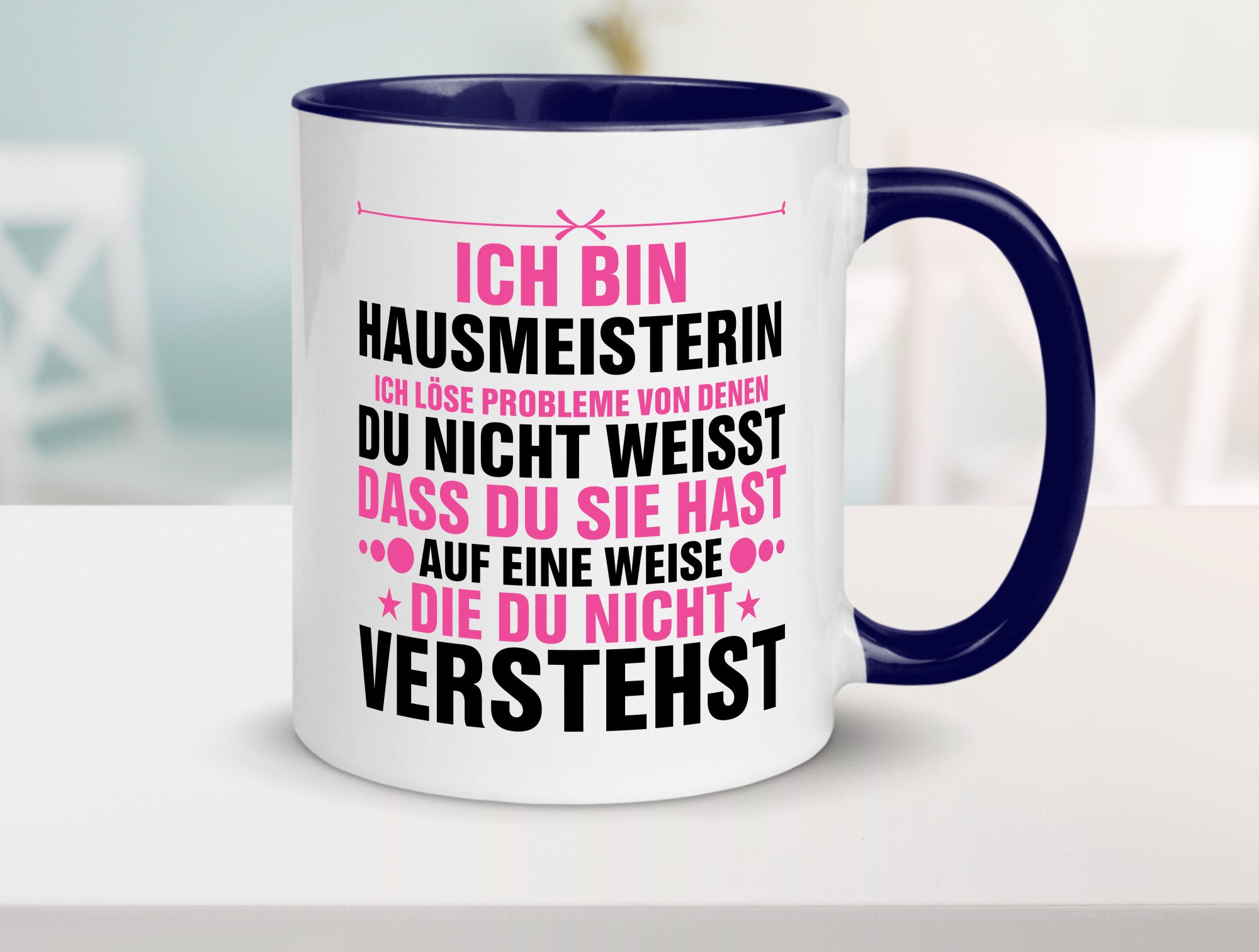 Löse Probleme: Hausmeisterin | Hauswart v2 Geschenk Humor Geschenkidee lustiger
