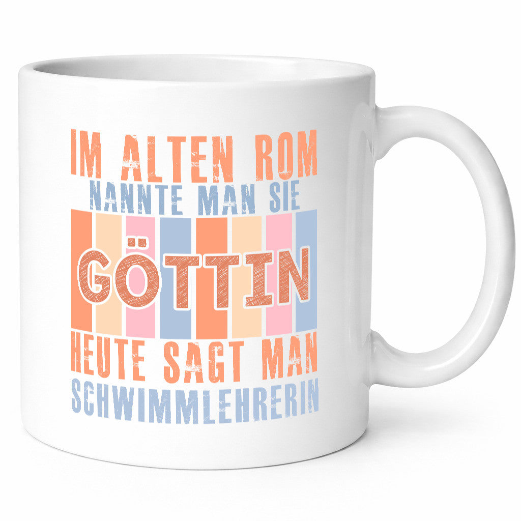Heute sagt man: Schwimmlehrerin | schwimmen Lehrer lustiger Spruch Geschenk