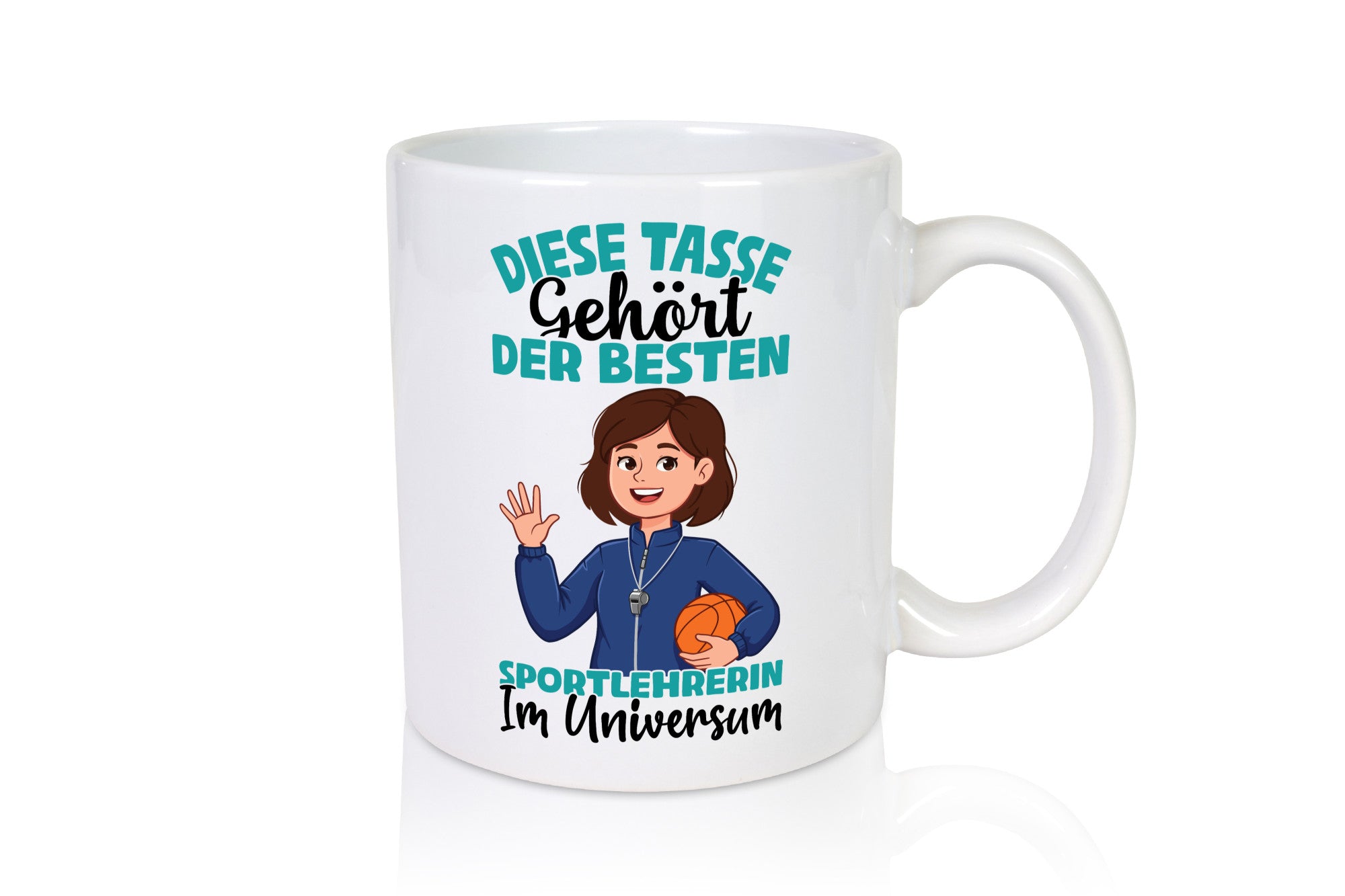 Im Universum: Sportlehrerin | Lehrer Sport Humor Geschenkidee Tasse