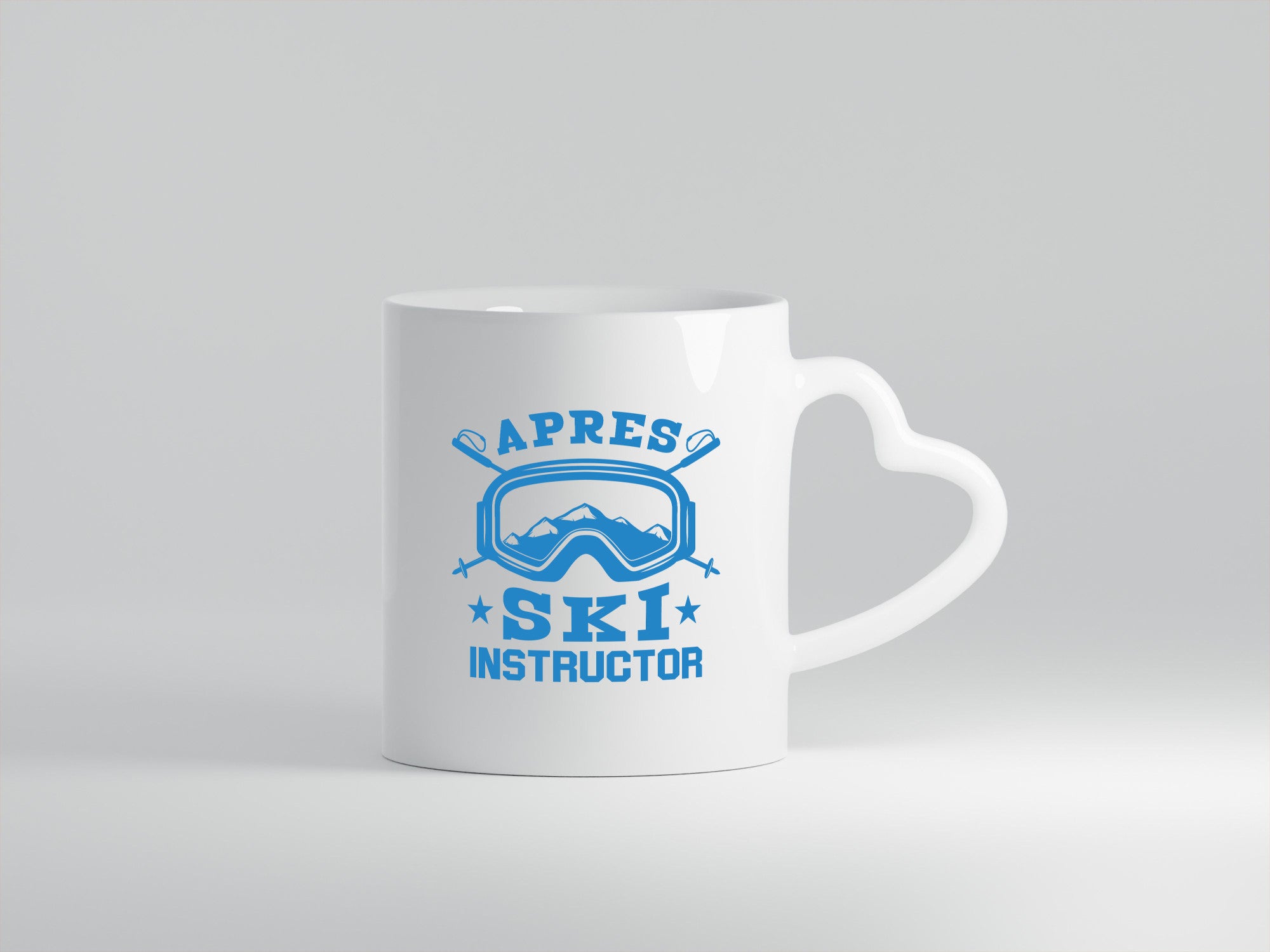 Apres Ski Instructor | Ski-Brille Ski-Stöcke Berge lustiger Spruch Geschenk
