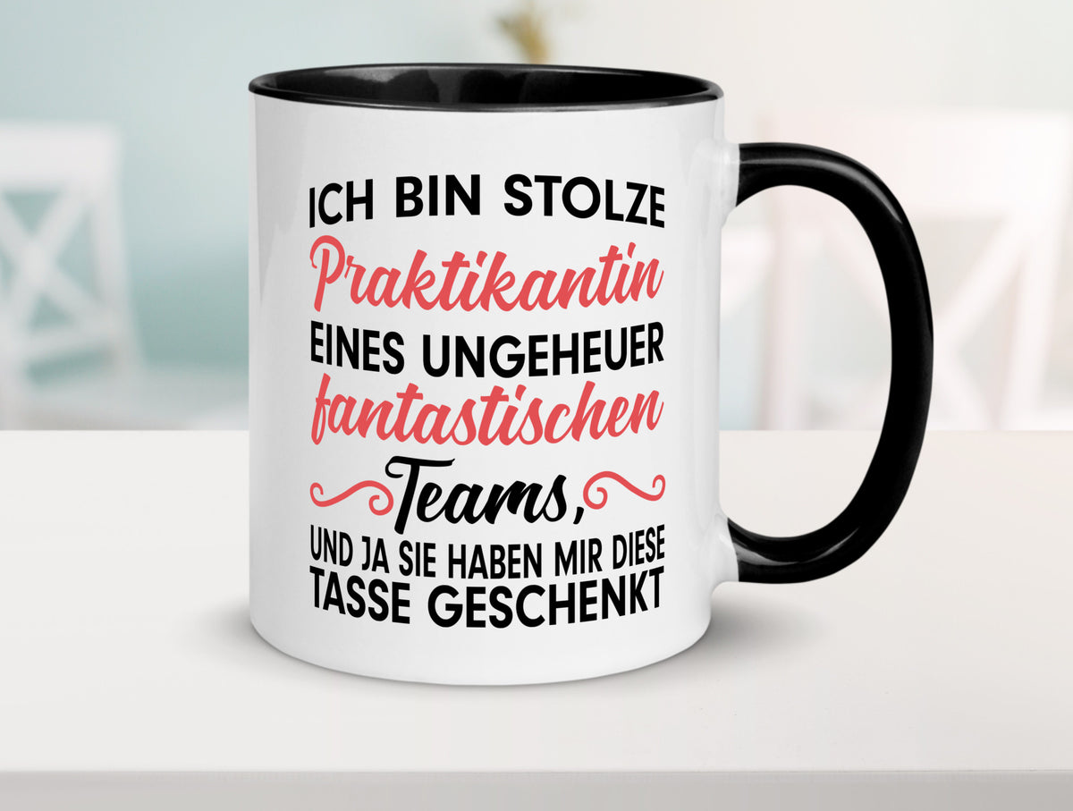 Stolze Praktikantin | Arbeitswelt Tasse Praktikum Geschenk Arbeit Kollegen Büro