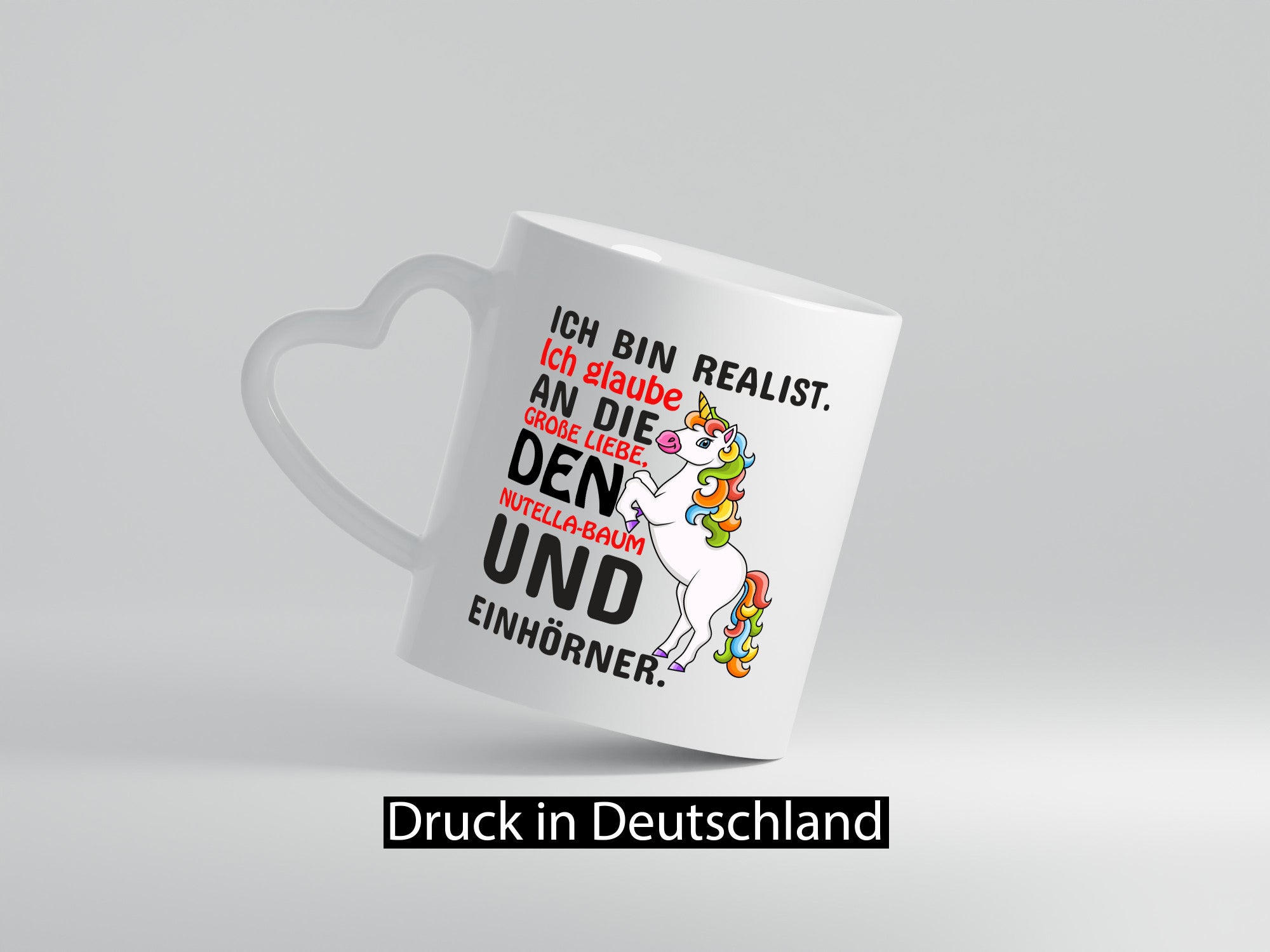 Ich bin Realist | Spruchtasse Einhorn Mädchen lustiger Spruch Geschenk Humor
