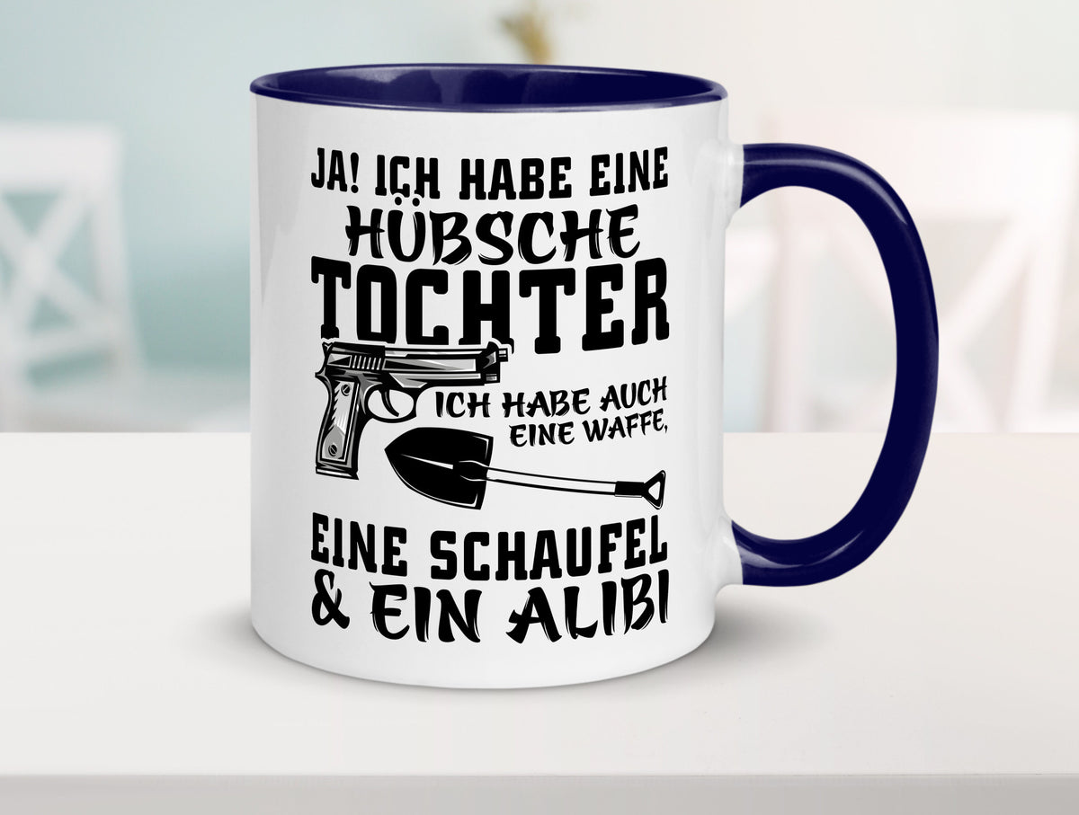 Hübsche Tochter Geschenk Familie Geschenkidee lustiger Spruch Tasse