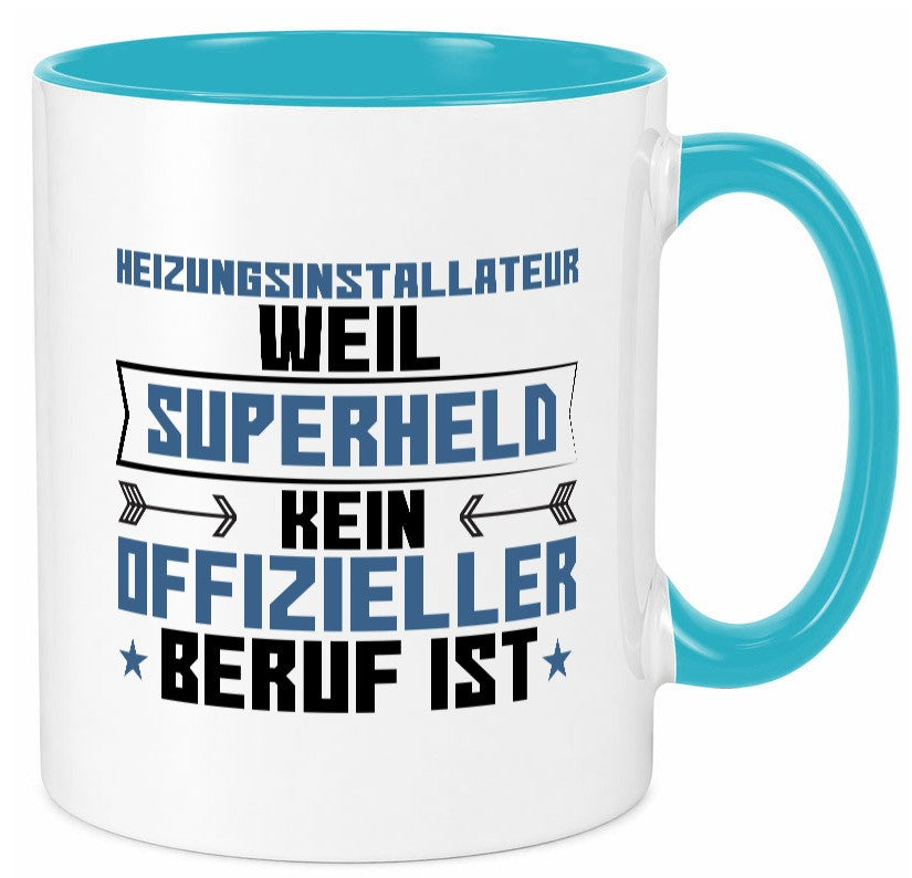 Superheld Heizungsinstallateur | Hotel lustig Humor Geschenkidee Geschenk Tasse