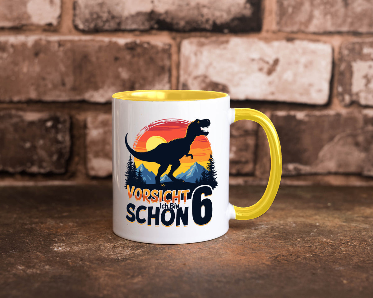 6. Geburtstag | 6 Jahre Dinosaurier Geschenkidee Humor Tasse