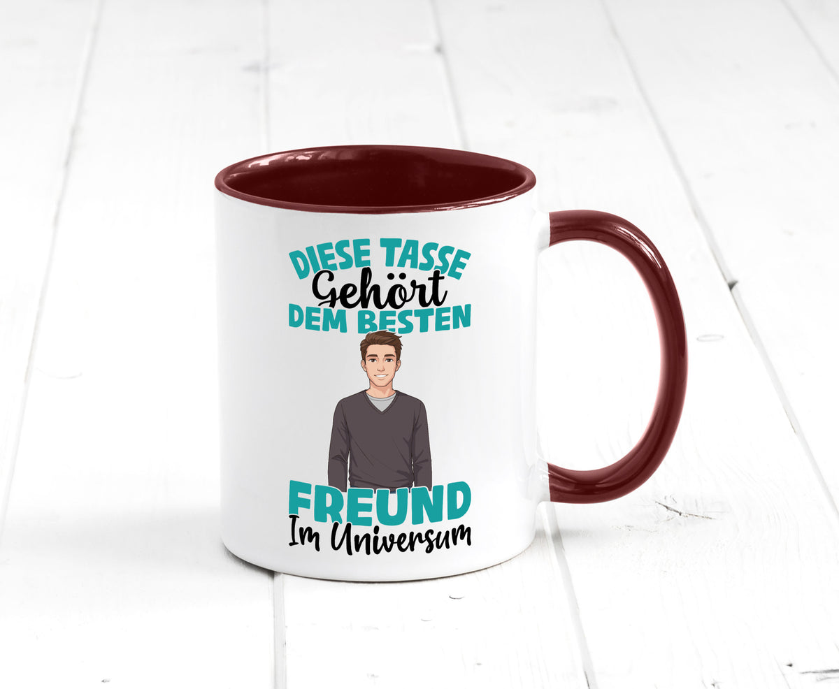 Im Universum: Freund | Beziehung Partner Liebe Geschenk Humor Geschenkidee Tasse