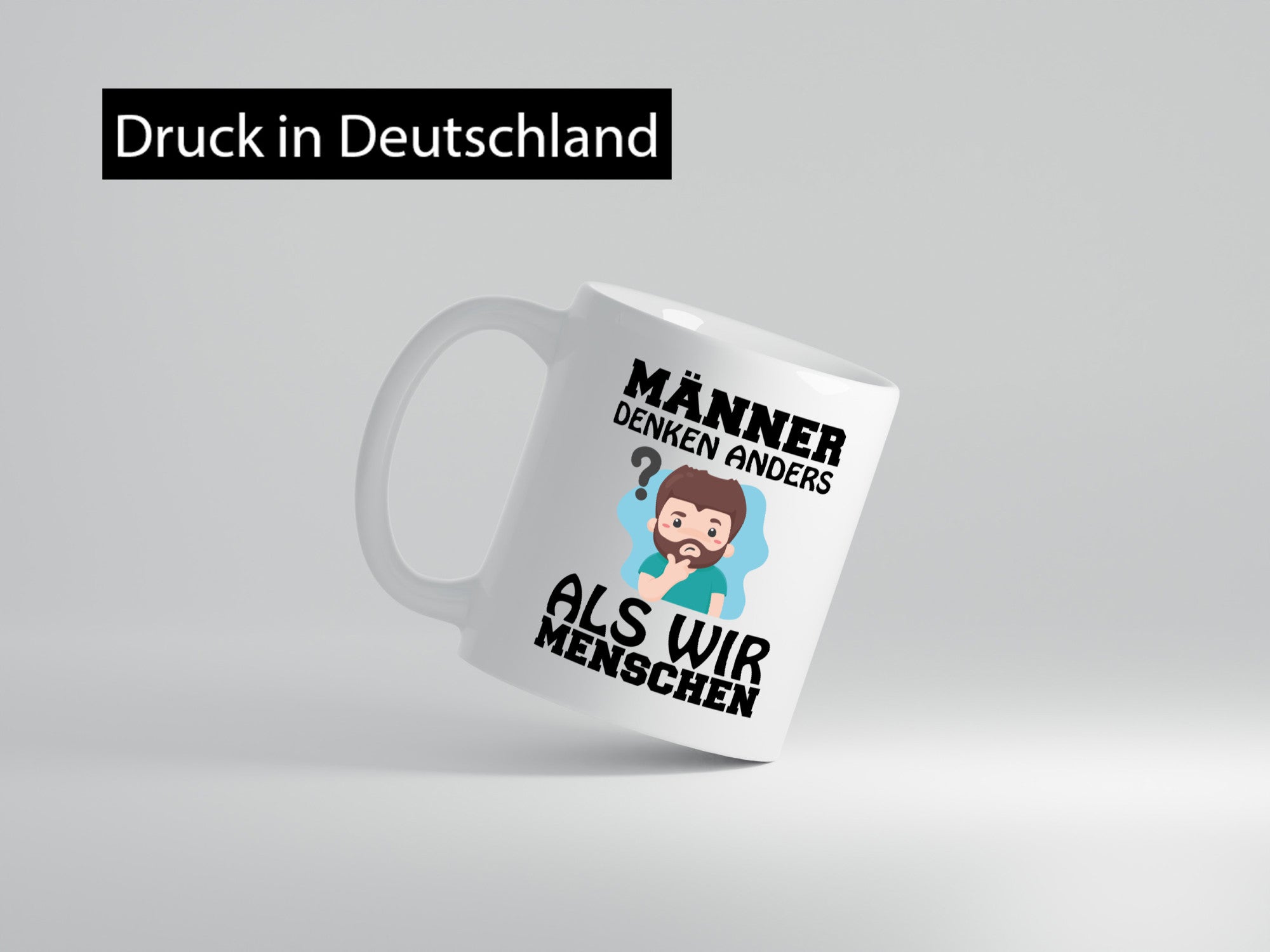 Männer denken anders Geschenkidee Humor Tasse