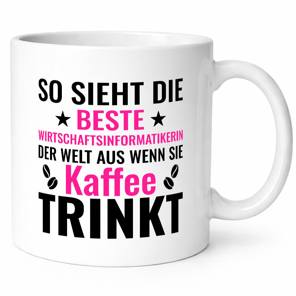 Kaffee trinkt: Wirtschaftsinformatikerin | Informatikin lustiger Spruch