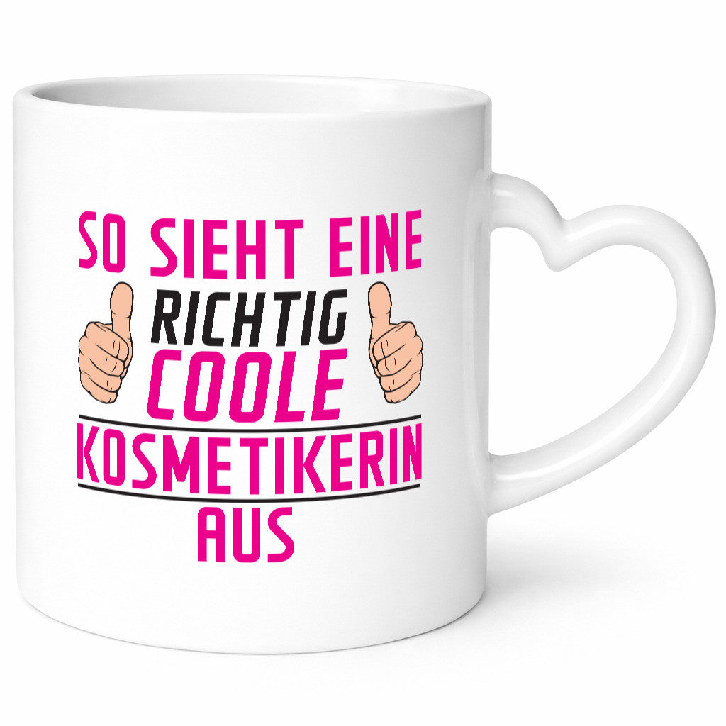 Richtig Coole Kosmetikerin | Kosmetik Stylistin v2 Geschenkidee Humor Tasse