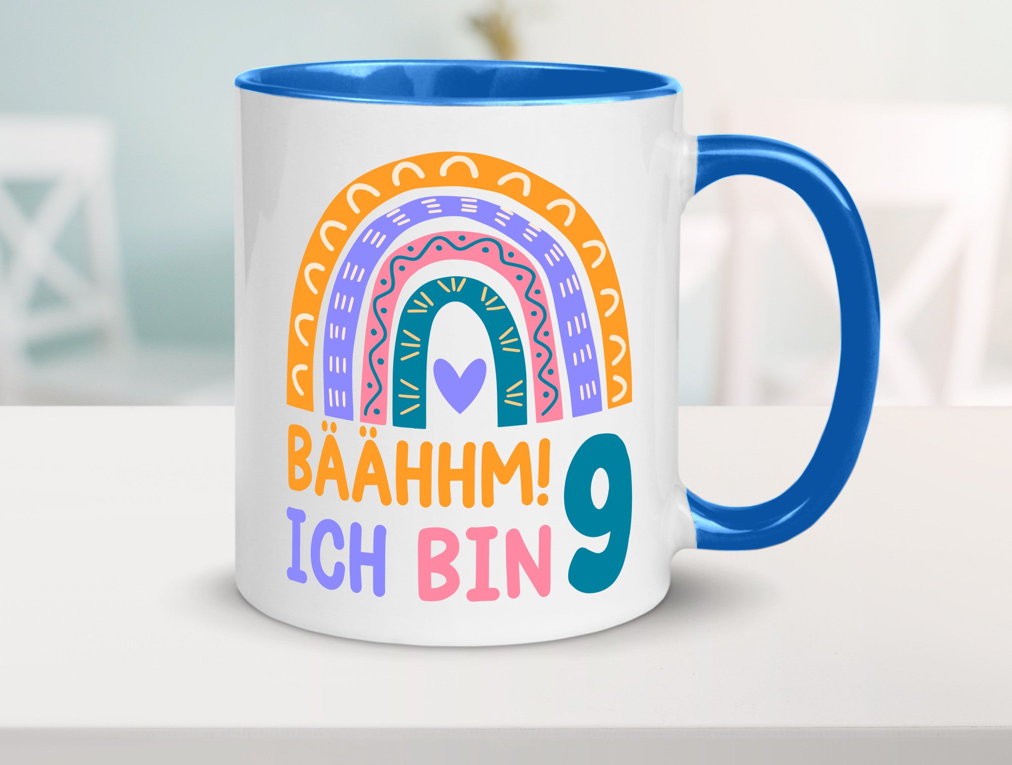 9. Geburtstag | 9 Jahre Regenbogen Bääm Mädchen Geschenk Geschenkidee lustiger
