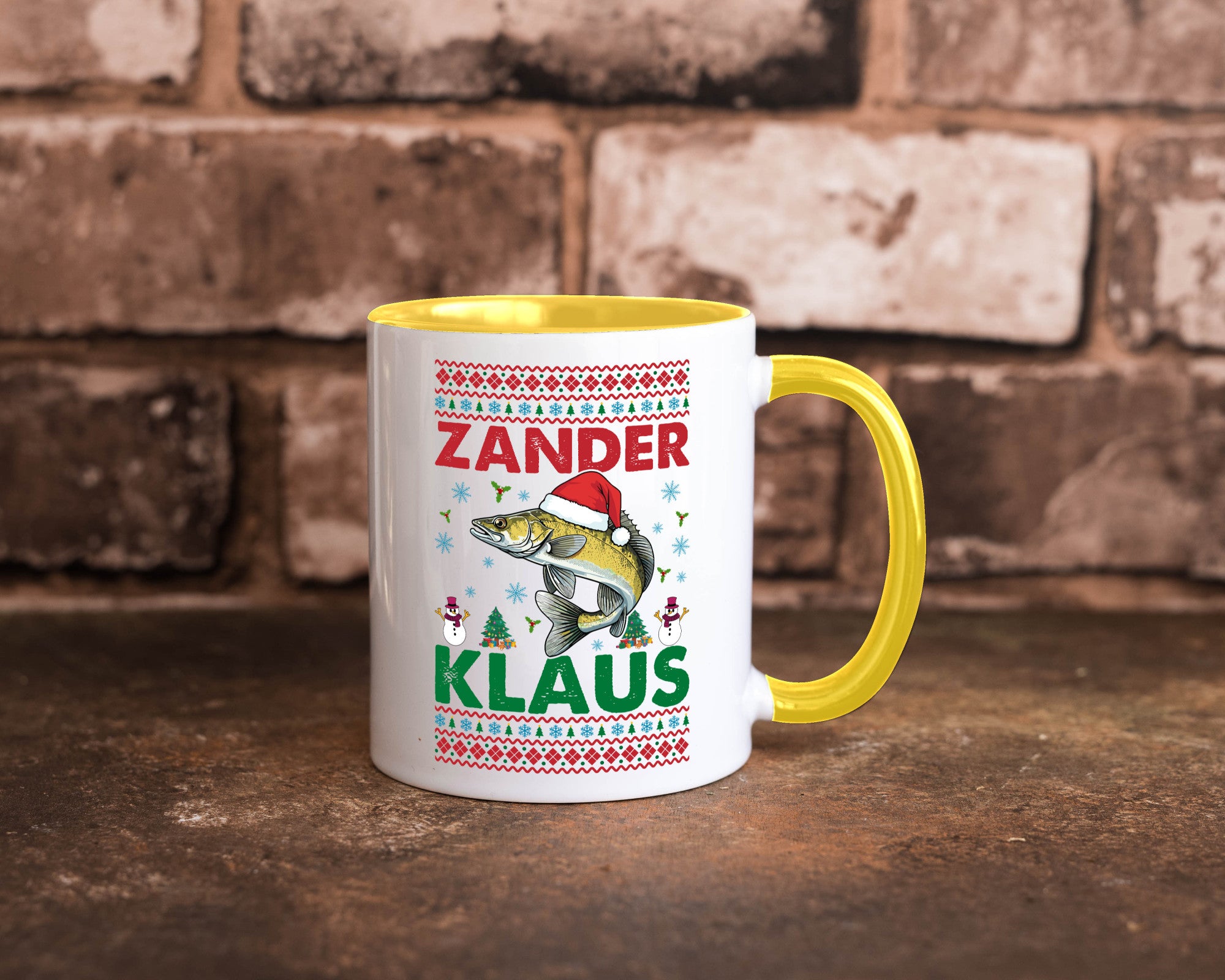 Zander Klaus | Ugly Christmas Angler Angeln v2 Geschenk Humor Geschenkidee