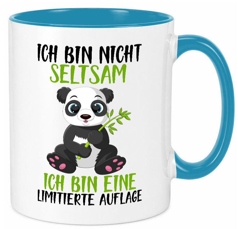 Ich bin nicht seltsam | süßer Pandabär lustiger Spruch Humor Geschenkidee Tasse
