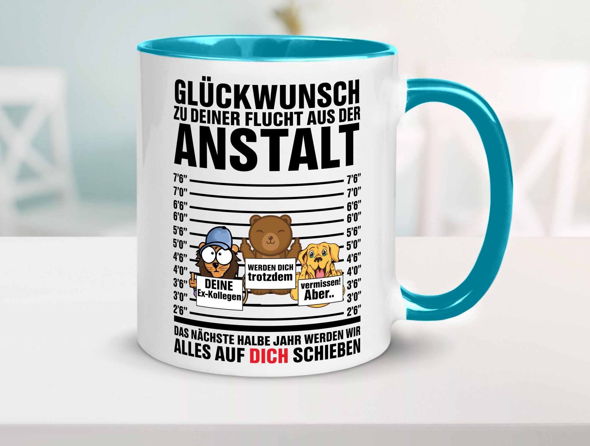 Glückwunsch zur Flucht | Arbeitskollegen Berufswechel Humor Arbeit Kollegen