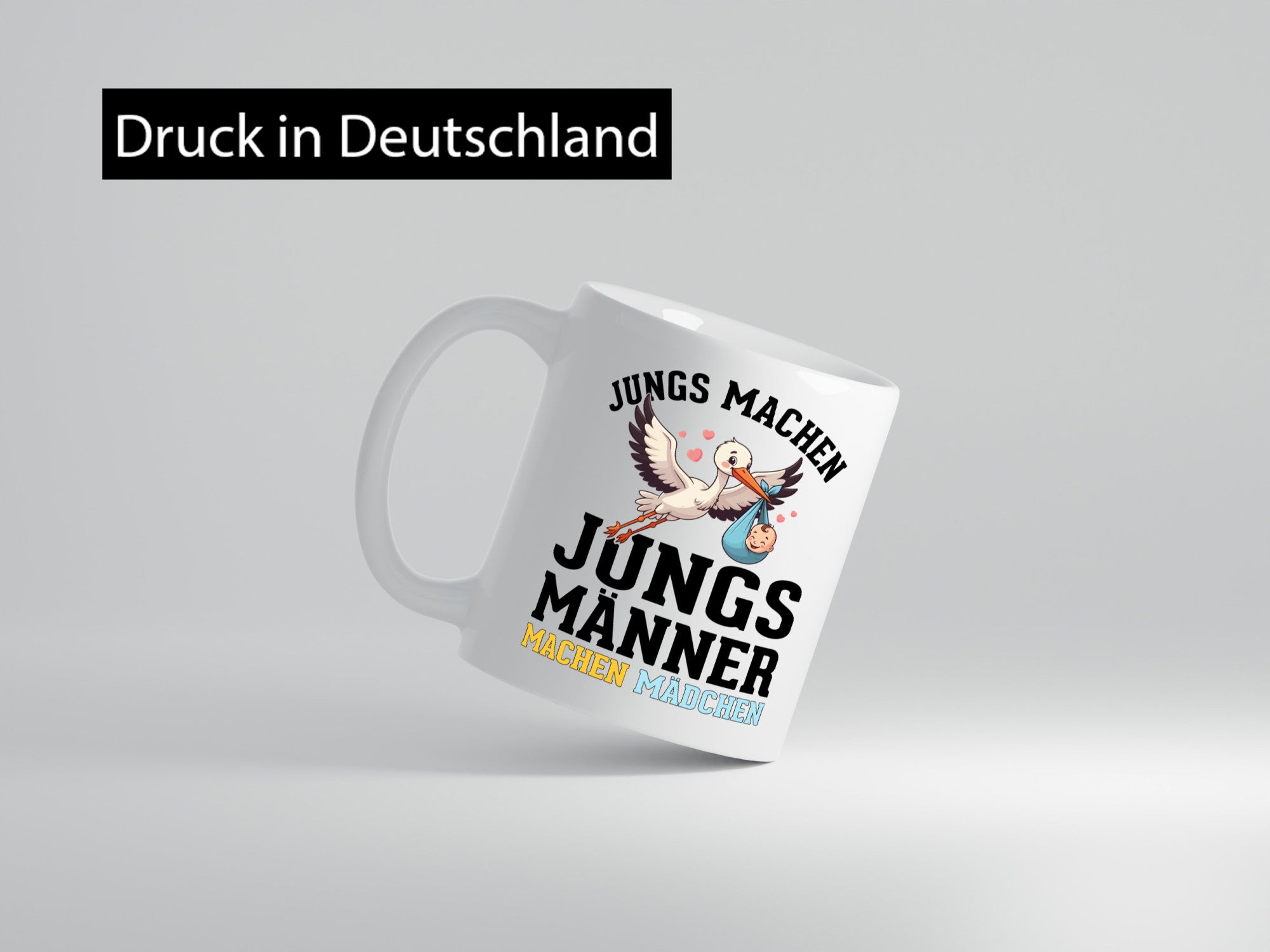 Männer machen Mädchen | Schwangerschaft verkündung Humor Geschenkidee Tasse