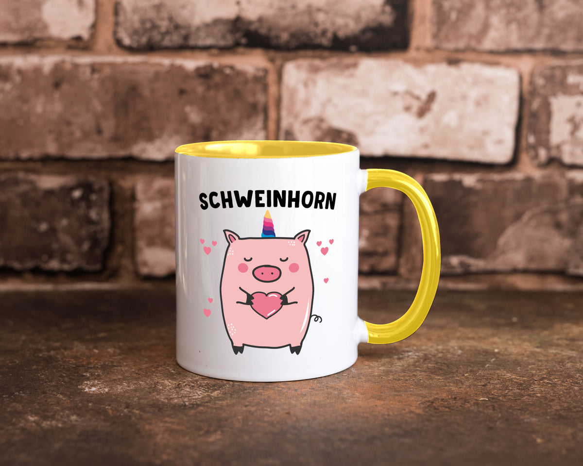 Schweinhorn lustig Humor Geschenkidee Geschenk Tasse