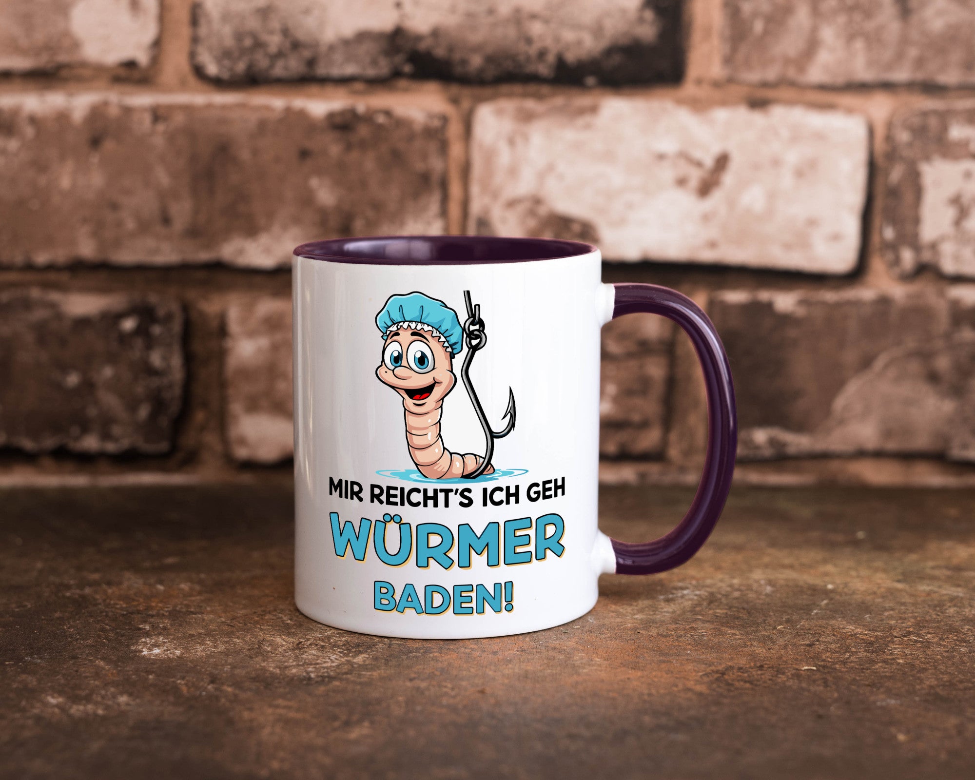 Mir reichts ich geh Würmer Baden | Angler Angeln Geschenk Humor Geschenkidee