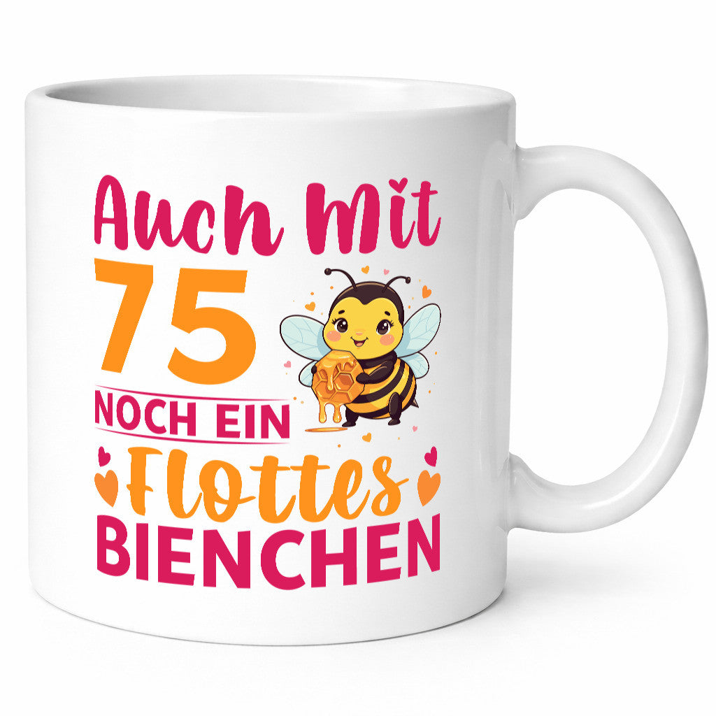 75. Geburtstag | Flottes Bienchen 75 Jahre v2 Geschenk Geschenkidee lustiger