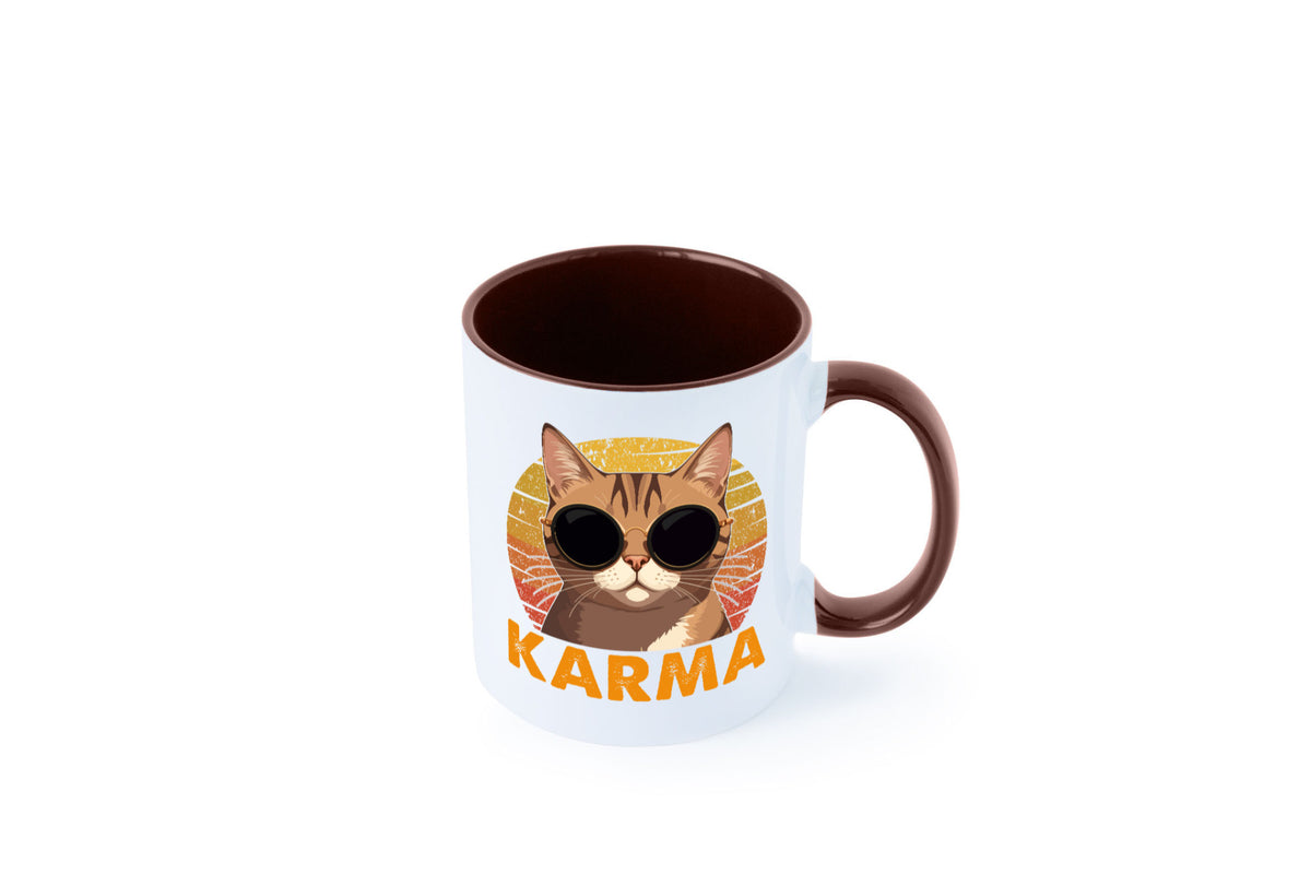 Vintage Katze | Karna Coole lustiger Spruch Geschenk Tierliebhaber Humor Tasse