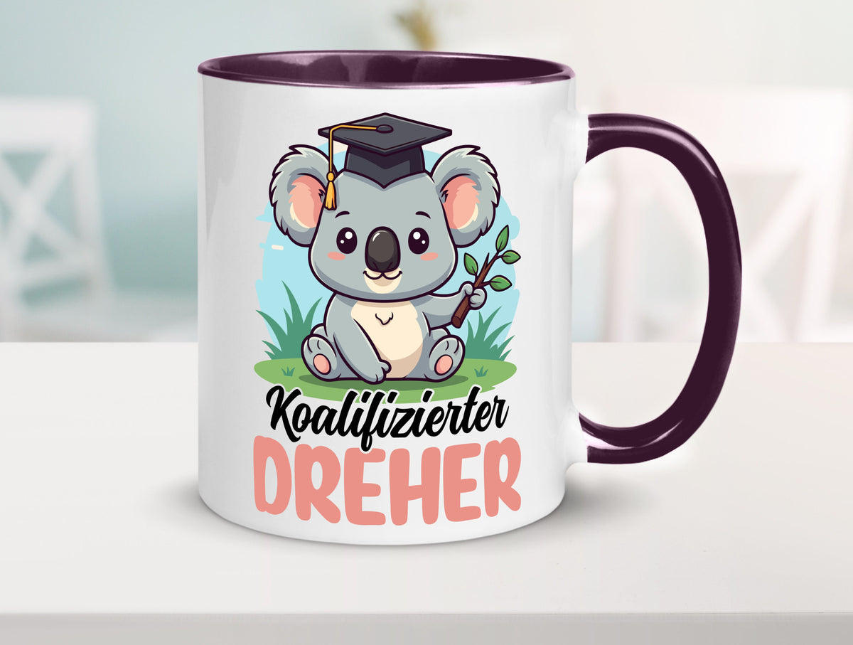 Koalifizierter Dreher | Fräser v2 Geschenk Humor Geschenkidee lustiger Spruch Tasse