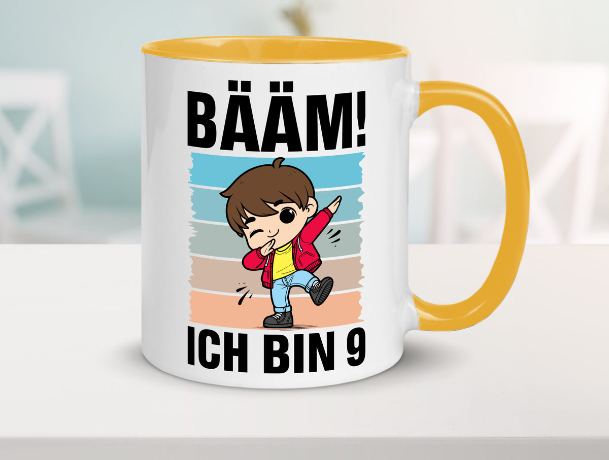 9. Geburtstag | Ich bin 9 Jahre Bäääm Dabbing Kind lustig Geschenkidee Geschenk Tasse
