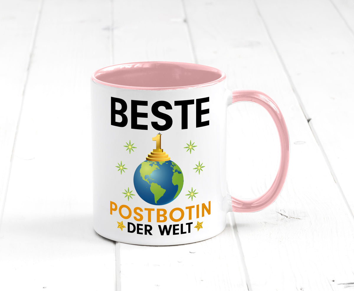 Welt Beste Postbotin | Beruf Post Briefträger Humor Arbeit Kollegen Büro Tasse