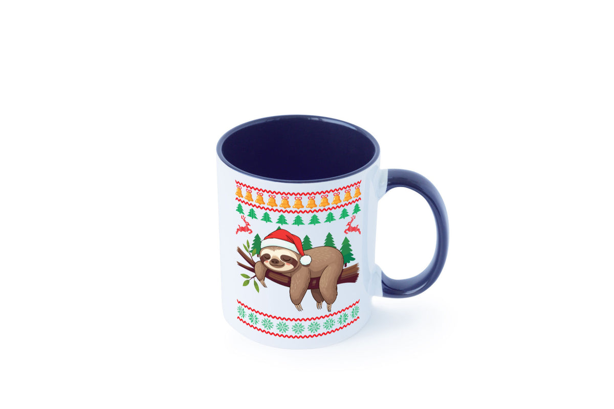 Ugly Christmas | Faultier Weihnachtsfaultier v2 lustig Tierliebhaber Humor Tasse