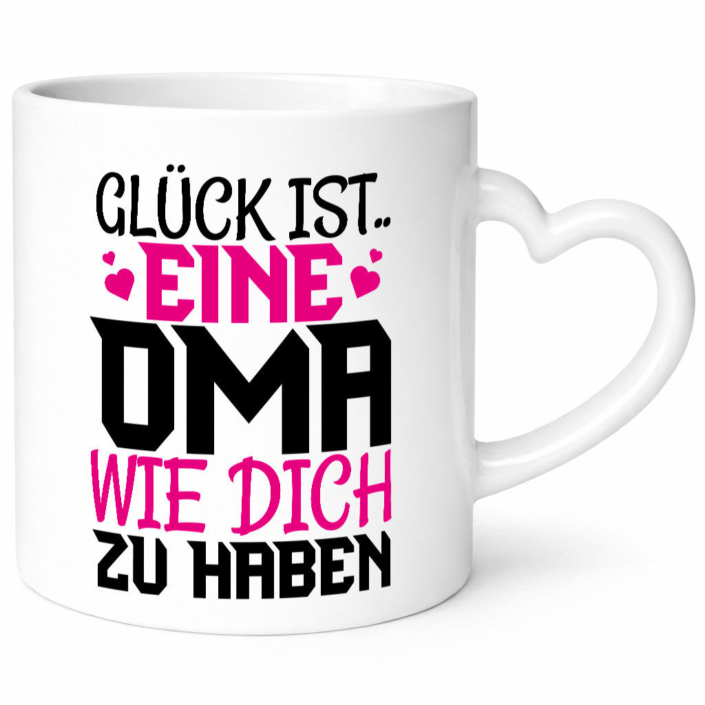 Glücklich dich zu haben Oma lustiger Spruch Geschenk Familie Geschenkidee Tasse