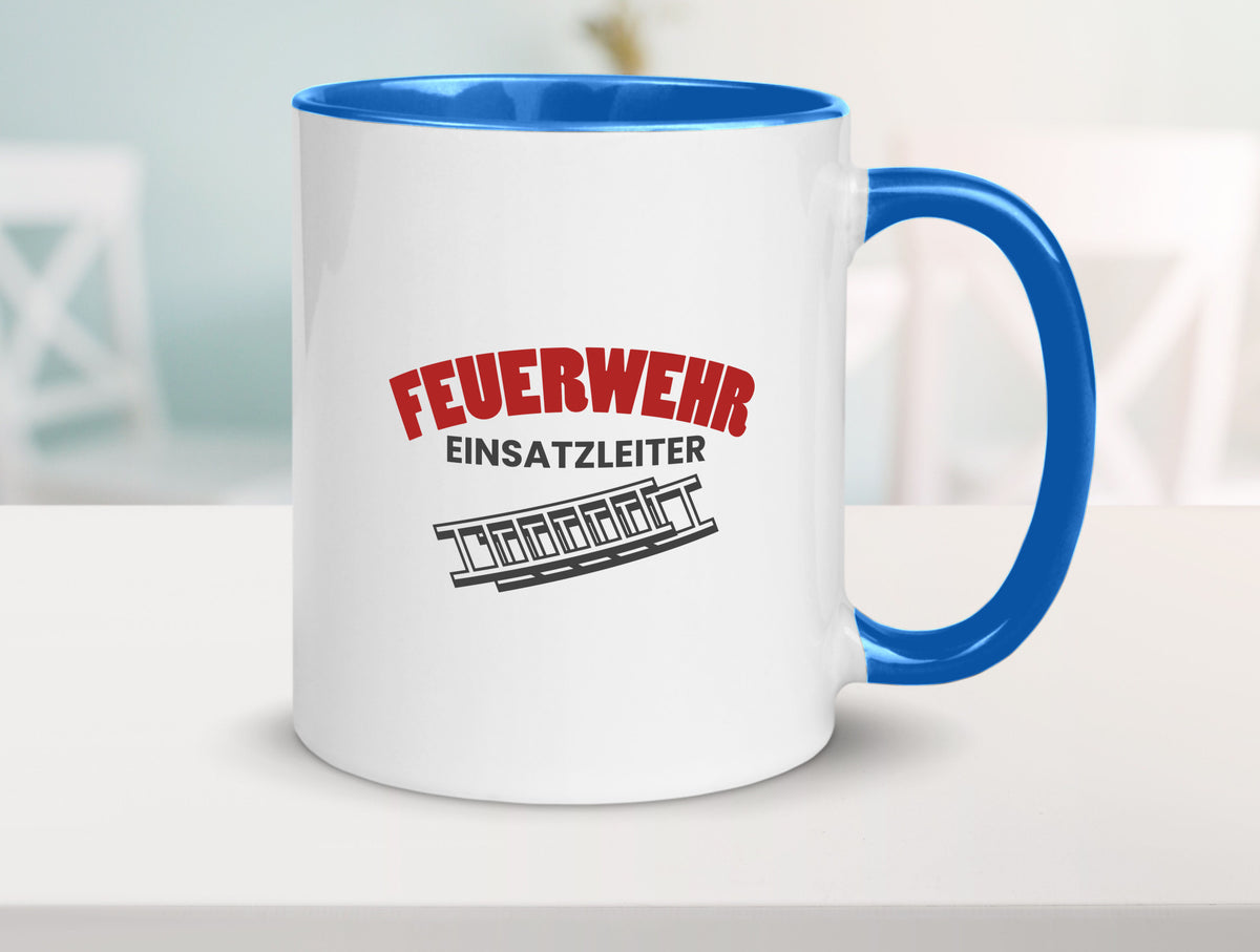 Feuerweher Einsatzleiter | Feuerwehrmann Feuerlöscher Geschenk Humor Tasse