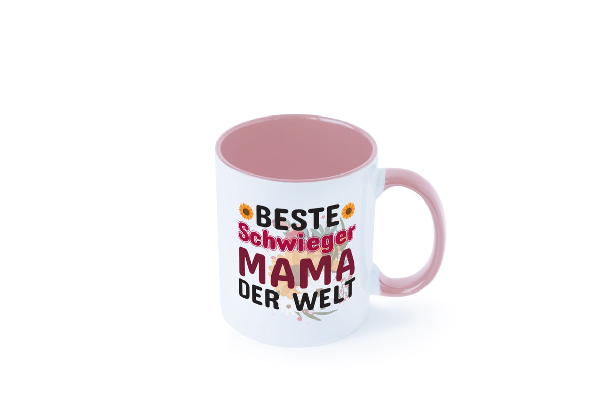 Beste Schwiegermama | Schwiegermutter Tasse Blumen Humor Familie Geschenkidee