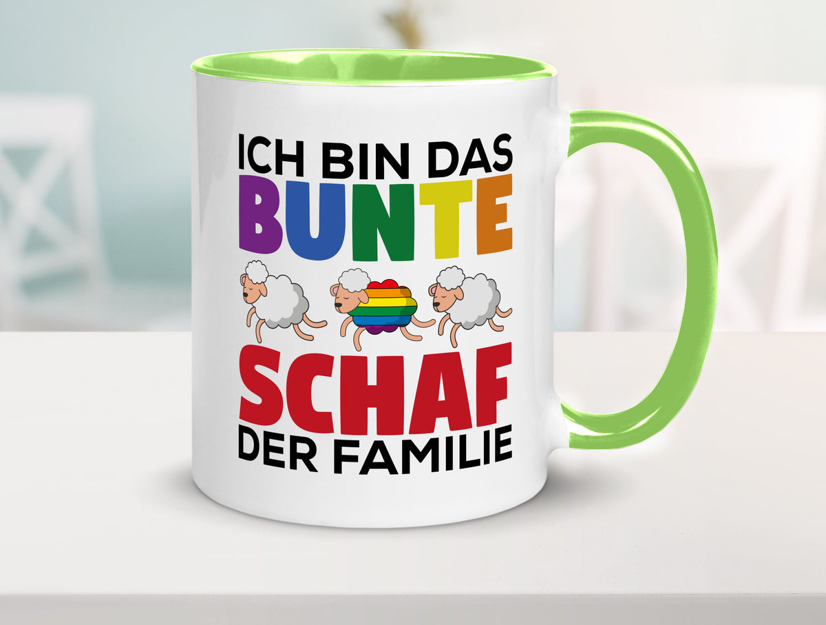 LGBTQ+ Tasse | Buntes Schaf Regenbogen Humor Geschenkidee