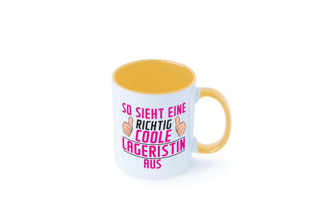 Richtig Coole Lageristin | Beruf Lager Arbeiterin Humor Arbeit Kollegen Büro Tasse