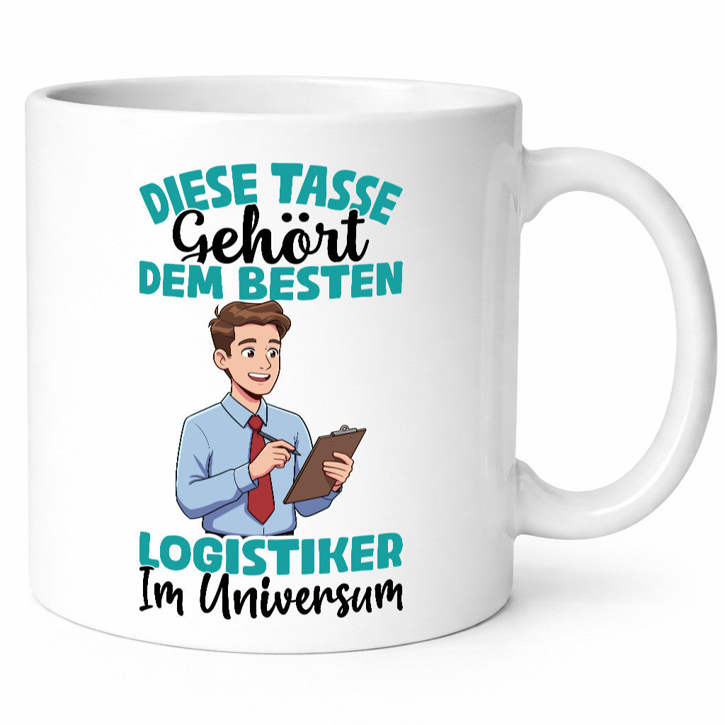 Im Universum: Logistiker | Beruf Logistik lustig Arbeit Kollegen Büro Geschenk