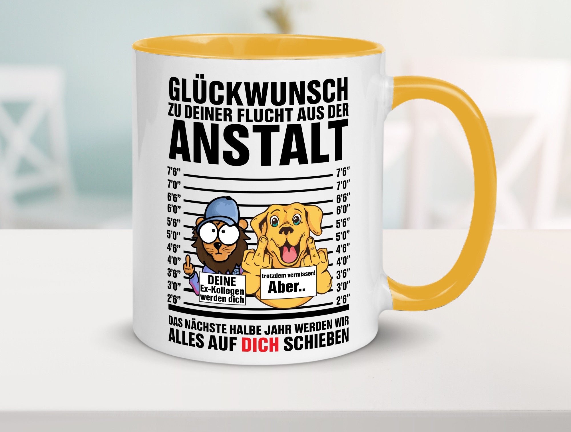 Glückwunsch zu deiner Flucht | Abschiedgeschenk v3 Geschenk Humor Geschenkidee