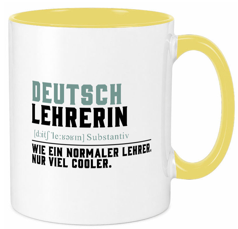 Deutschlehrerin | Lehrerin Unterricht Lieblinglehrerin Geschenkidee Humor Tasse
