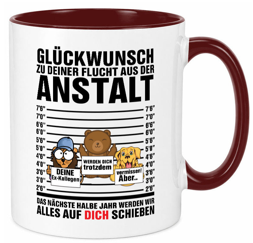 Glückwunsch zur Flucht | Arbeitskollegen Berufswechel Humor Arbeit Kollegen