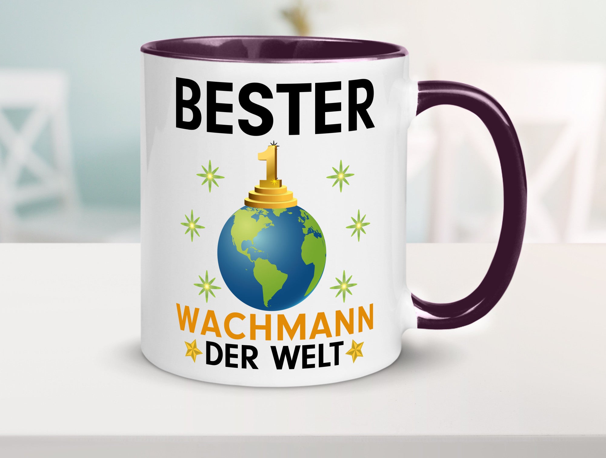 Welt Bester Wachmann | Wachpersonal Nachtwächter Humor Geschenkidee Tasse