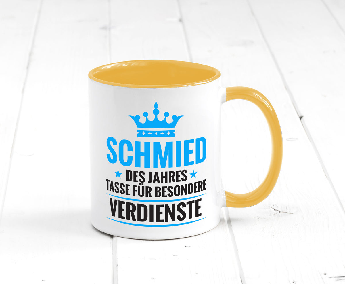 Besonderer Verdienst: Schmied | schmieden Humor Geschenkidee Tasse