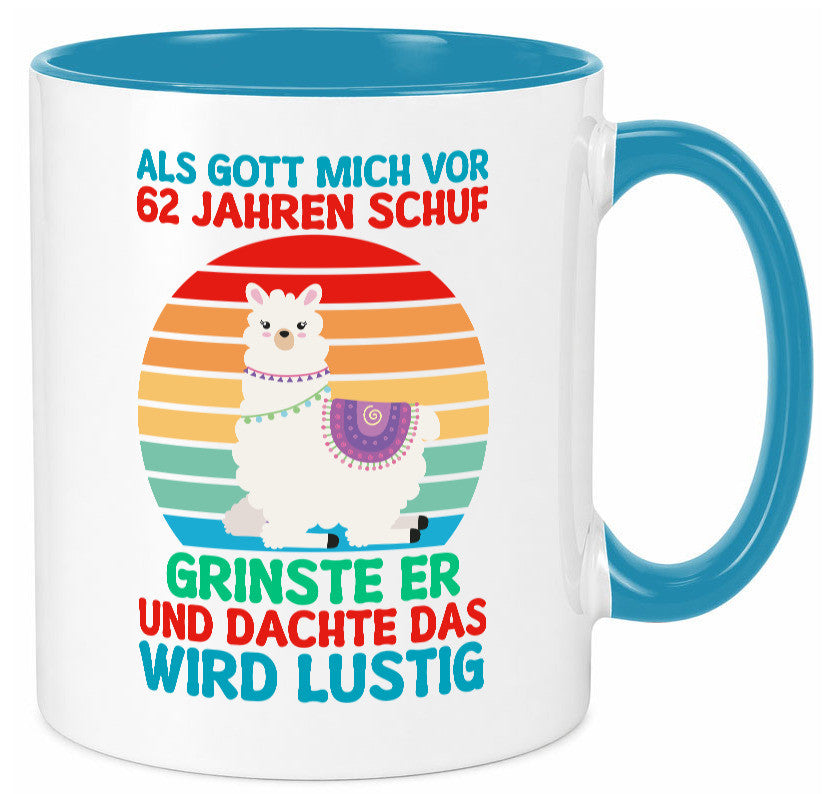 62. Geburtstag | 62 Jahre Gut Schuf mich Lama v2 Geschenk Geschenkidee lustiger