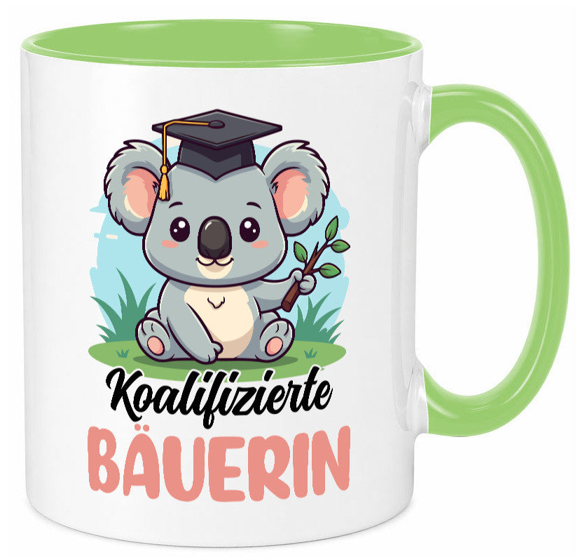 Koalifizierte Bäuerin | Bauernhof Landwirtschaft lustiger Spruch Geschenk Humor Tasse