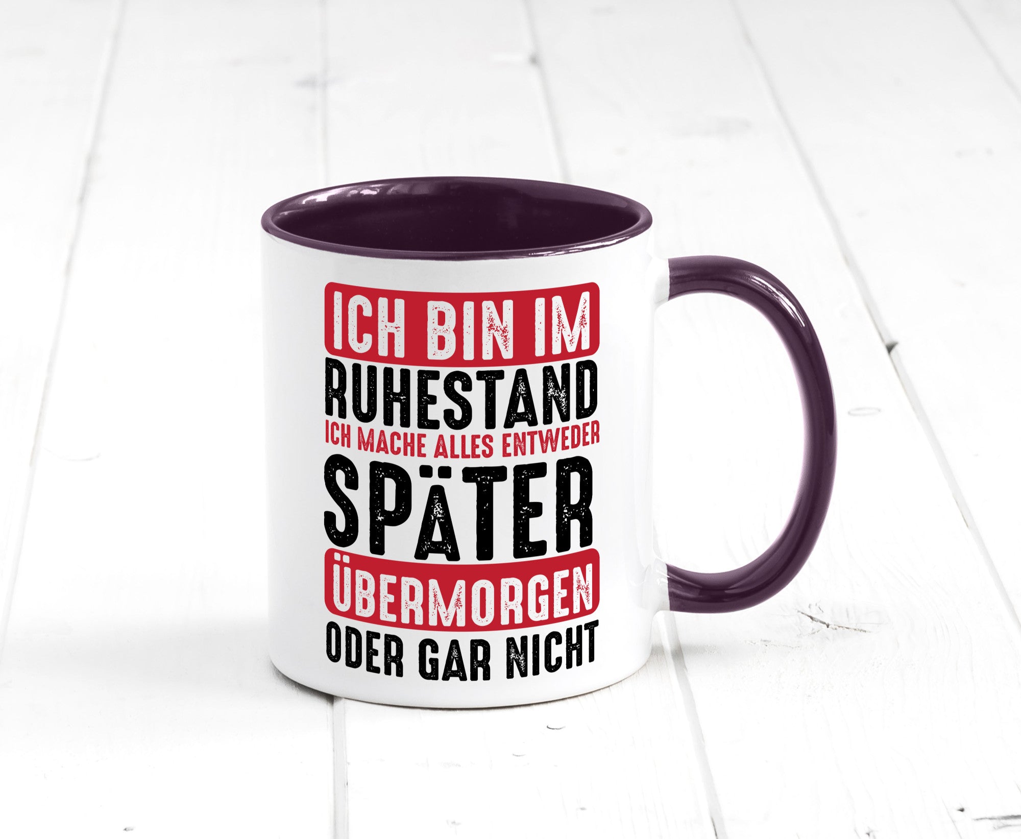 Ich mache alles später oder gar nicht | Rentner Ruhestand Geschenkidee Jubiläum