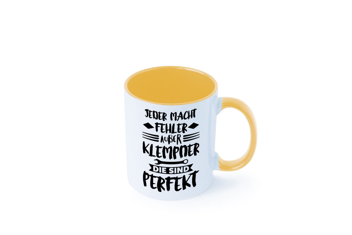 Jeder macht fehler nur Klempner sind Perfekt Humor Geschenkidee Tasse