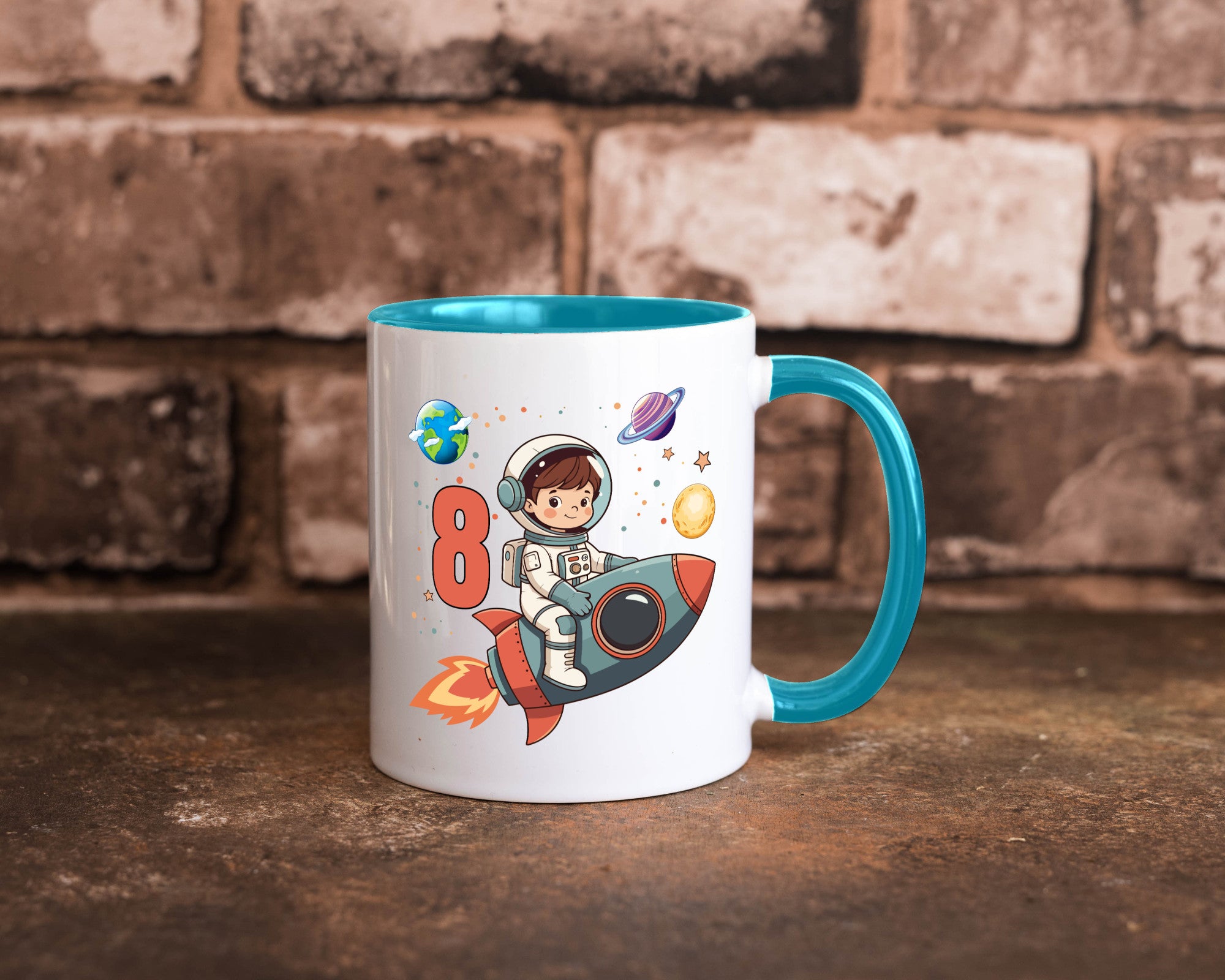 8. Geburtstag | 8 Jahre Astronaut Weltraum Humor Geschenkidee Tasse