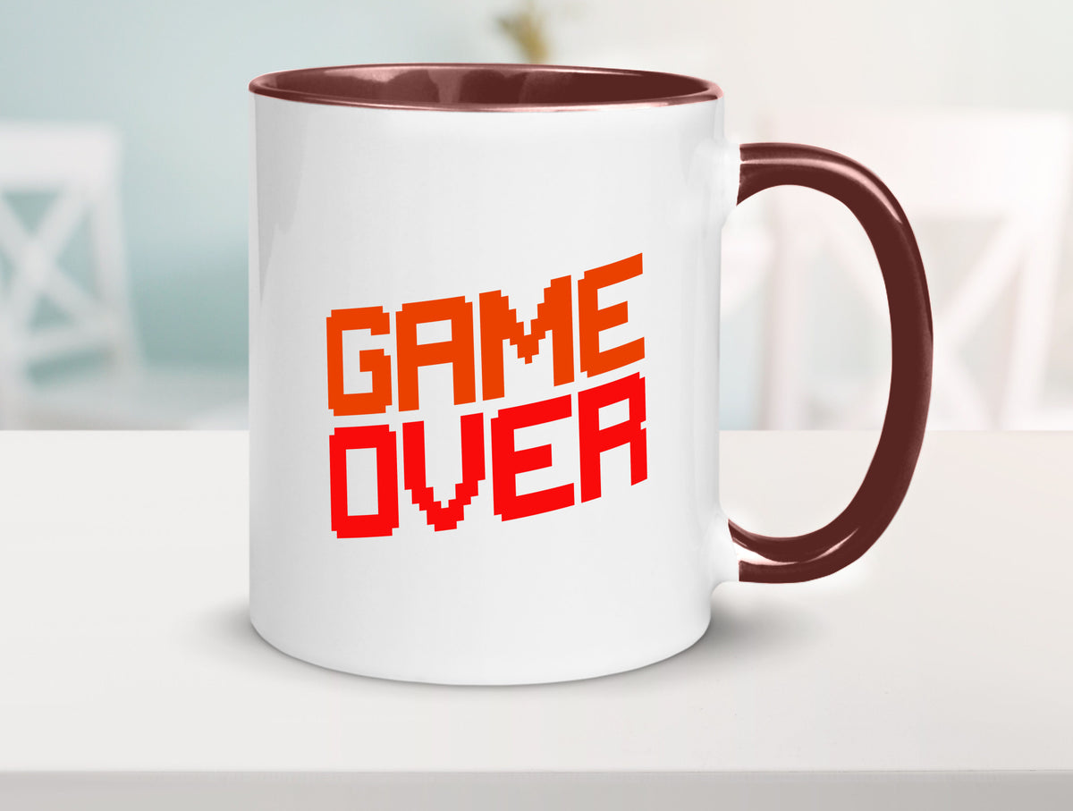 Game Over | Gamer Zocker Retro PC Nerd Pixel Geschenkidee Humor Tasse