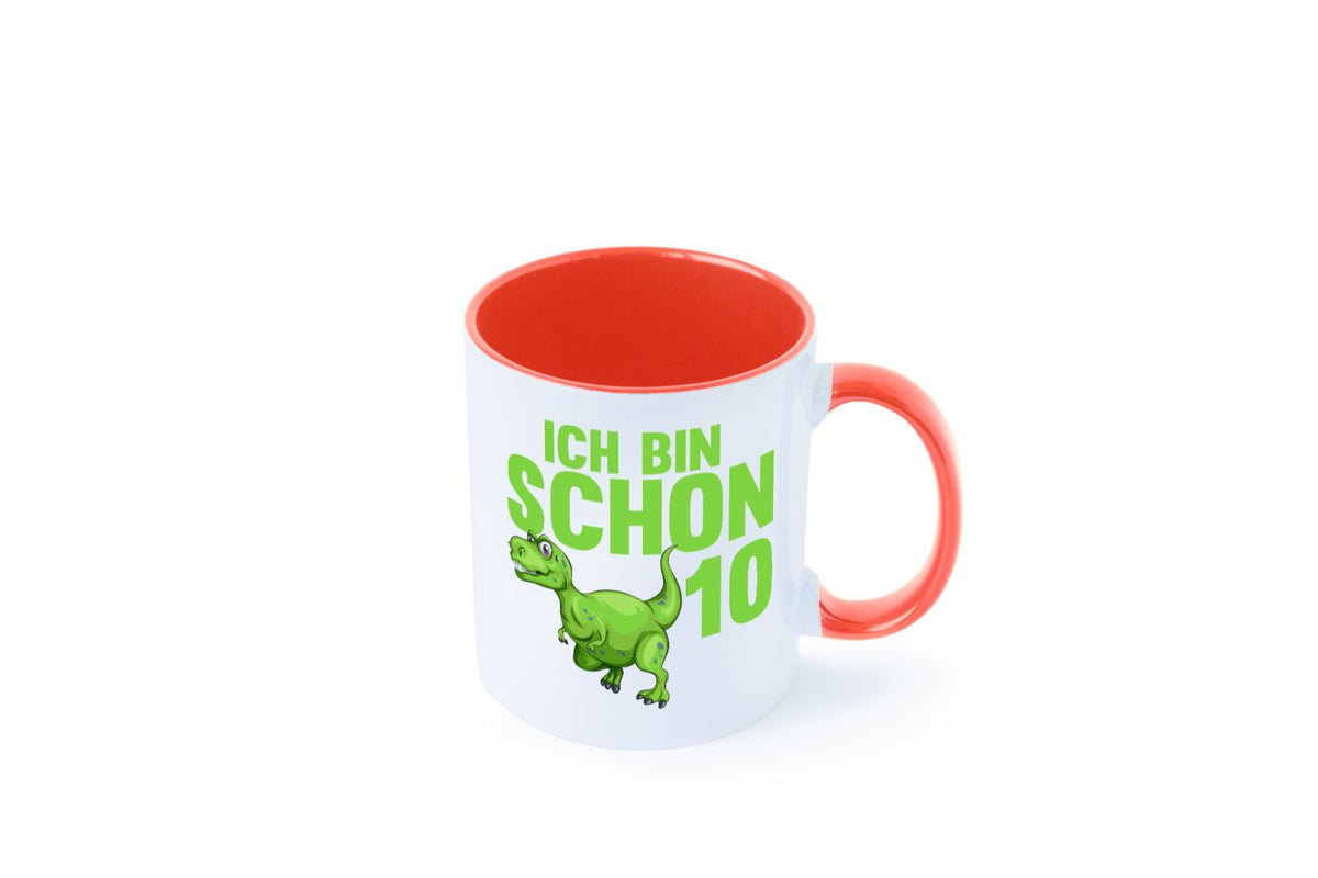 10. Geburtstag | 10 Jahre Dino Dinosaurier Geschenk Geschenkidee lustiger Tasse