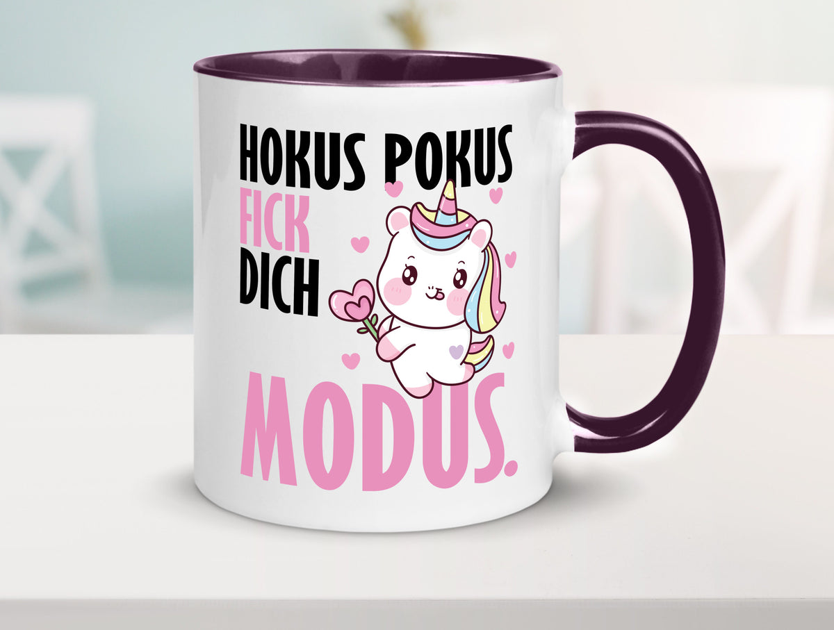 Hokus Pokus lustiger Spruch Geschenk Humor Geschenkidee Tasse