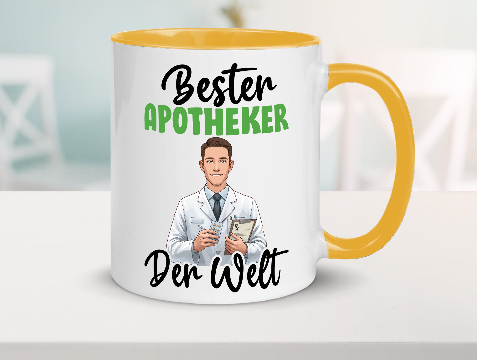 Bester Apotheker | Apotheke Pharmazie v2 Humor Geschenkidee Tasse